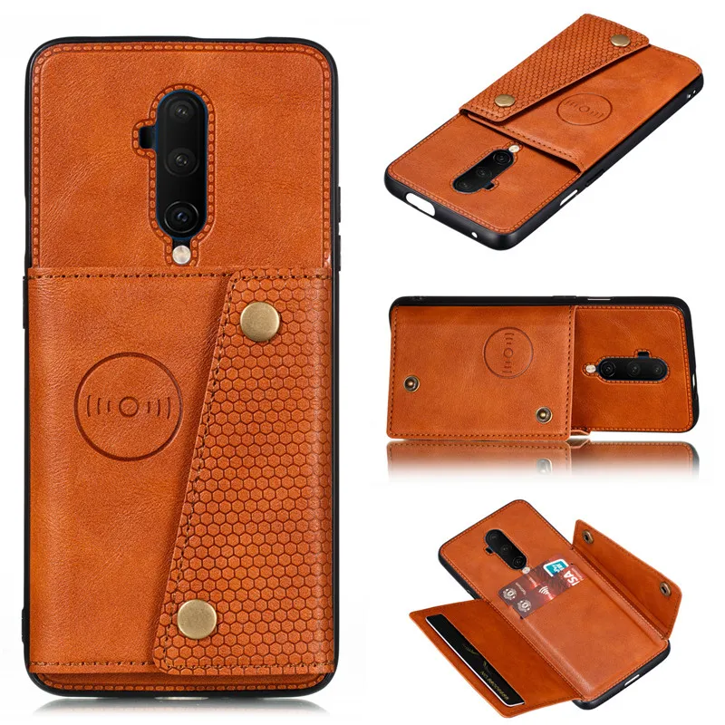 

For Oneplus 7 Pro 7T Retro Flip PU Leather Wallet Case Cover For Oneplus 6T 7T 7 6 1+7T Card Slot Holder Stand Coque Capa Funda
