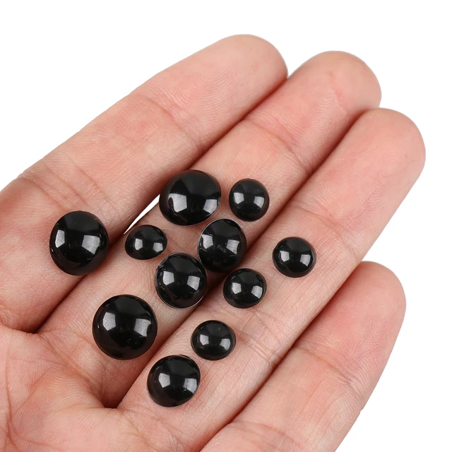 1Set 3-12mm Black Round Plastic Eyes For Dolls Making Toys Bear Eye Doll Eyes for Amigurumi Doll Accessories 4