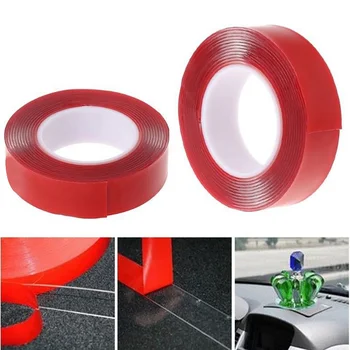 

Transparent Magic Washable ReusableDouble-Sided tape Adhesive Nano Traceless Sticker Removable Universal Disks Glue TOB