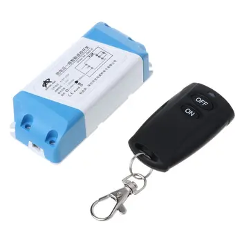 

1Set 1Set AC85-250V LED Light Lamp Switch Relay Output Wireless RF Radio Receiver Transmitter Waterproof Module Case with ON OFF