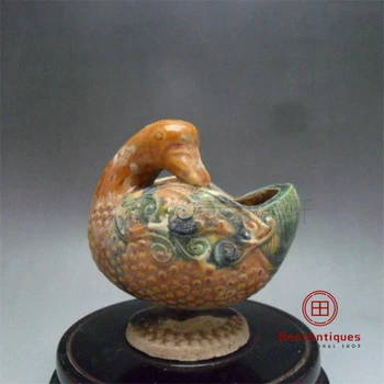 

Tang Sancai Duck Cup Do Old Ceramic Handicrafts Antique Vase Decoration Porcelain Collection Traditional Jingdezhen Home Decor