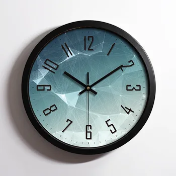 

Stainless Steel Metal Mute Wall Clock Creative Fashion Living Room lv gua zhong lv zhong