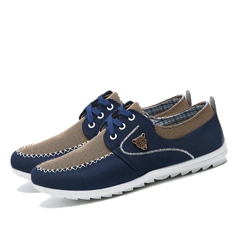 

Summer Men Shoes Trend Canvas Shoes Male Casual Shoes Men's Low Board Outwear Flats Breathable Driving Shoes Big Size 48
