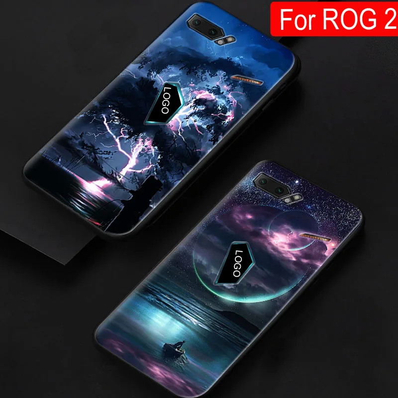 

Casing For Asus ROG Phone2 ZS660KL Starry patterned Silicone Soft Shell Back Cover For Asus ROG Phone 2 Game Phone Cases