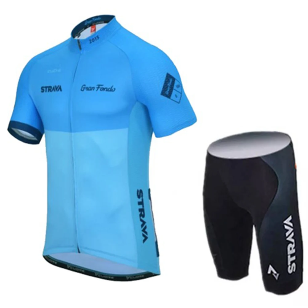 Strava jersey Pro Team, летний комплект одежды для велоспорта, дышащая мужская рубашка с коротким рукавом, велосипедные шорты, 12D гелевая подкладка