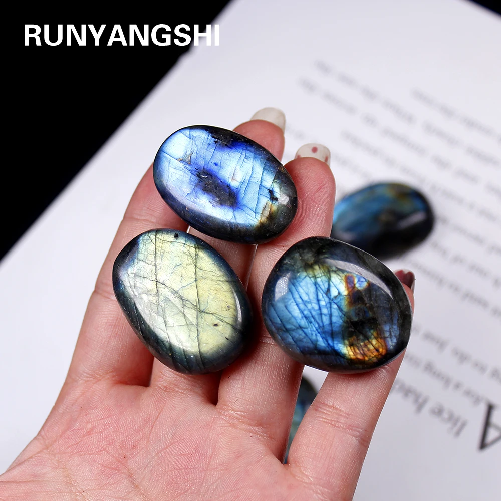 Runyangshi 1 шт. 20 30 г натуральный цветной лабрадорит кристалл кварца оригинальный