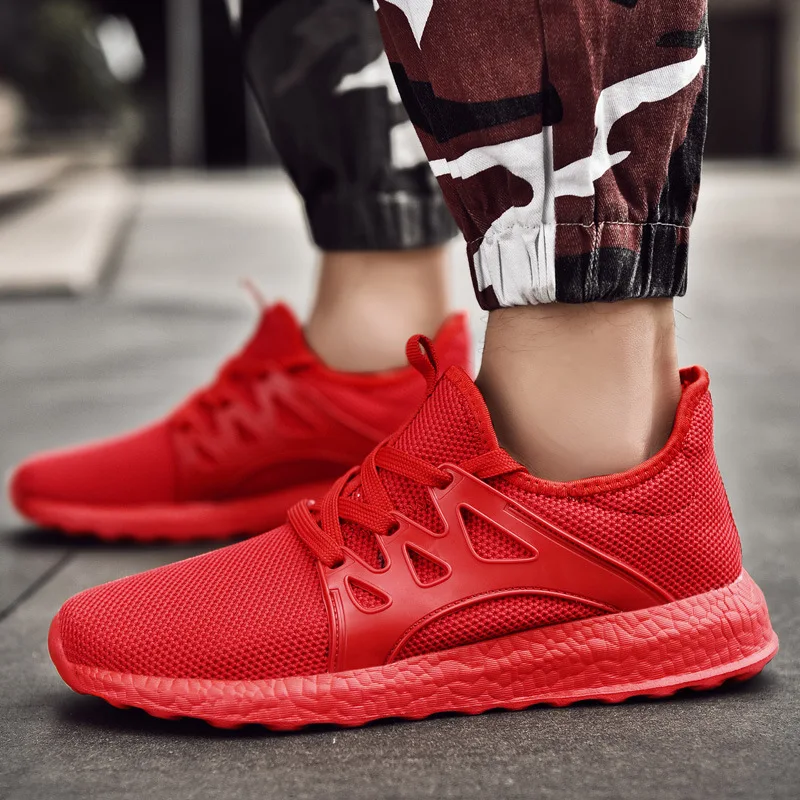 

Large Size 2019 Summer New Style Korean-style Air Cushion Men Mesh Shoes Trendy Shoes Fly Woven Casual Men's Athletic Shoes