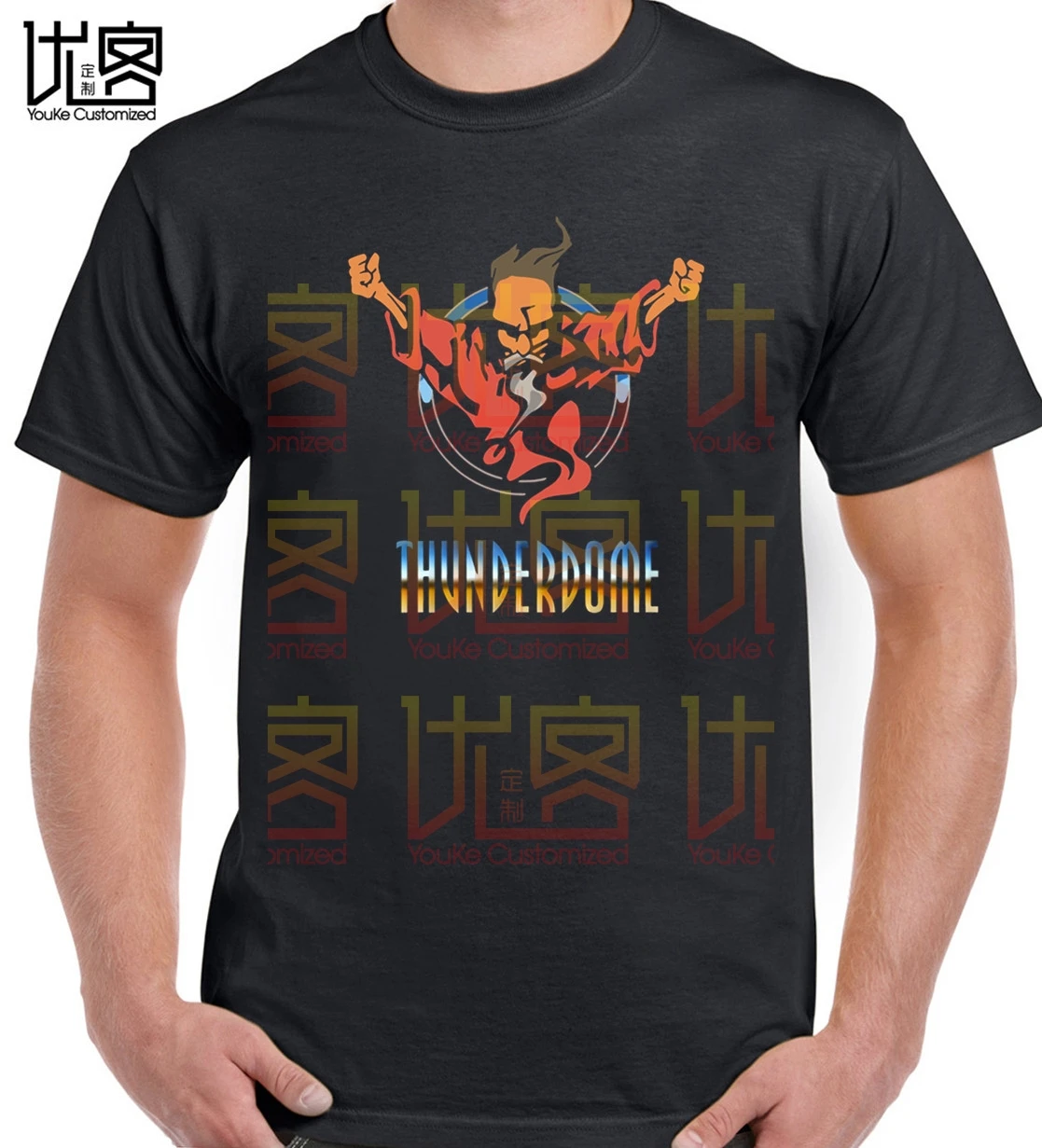 2020 New Cool Design t-shirt men Thunderdome Hardcore Short Sleeve Youth casual printed 100% cotton t shirts | Мужская одежда