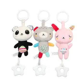 

Baby Teether Rubber Rattle Multi-functional Toys For 0-1 Years Old Baby Or Animal Teether Rattle Baby Carriage Crib Pendant