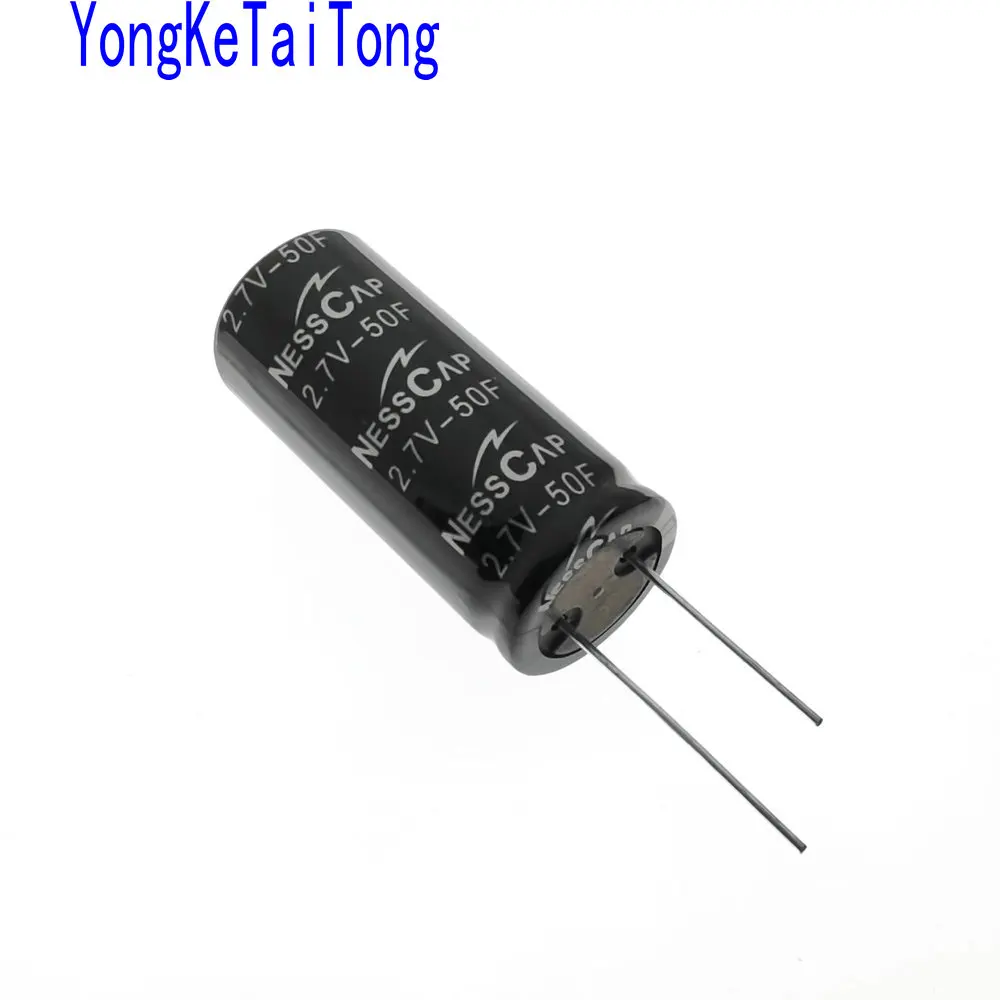 

1PCS 2.7V50F Nesscap 2.7V50F 2.7V-50F 2.7V 50F 18*42MM Super Capacitor
