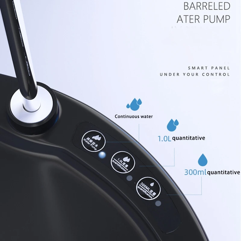 Диспенсер для питьевой воды USB Перезаряжаемый диспенсер бутылки Настольный