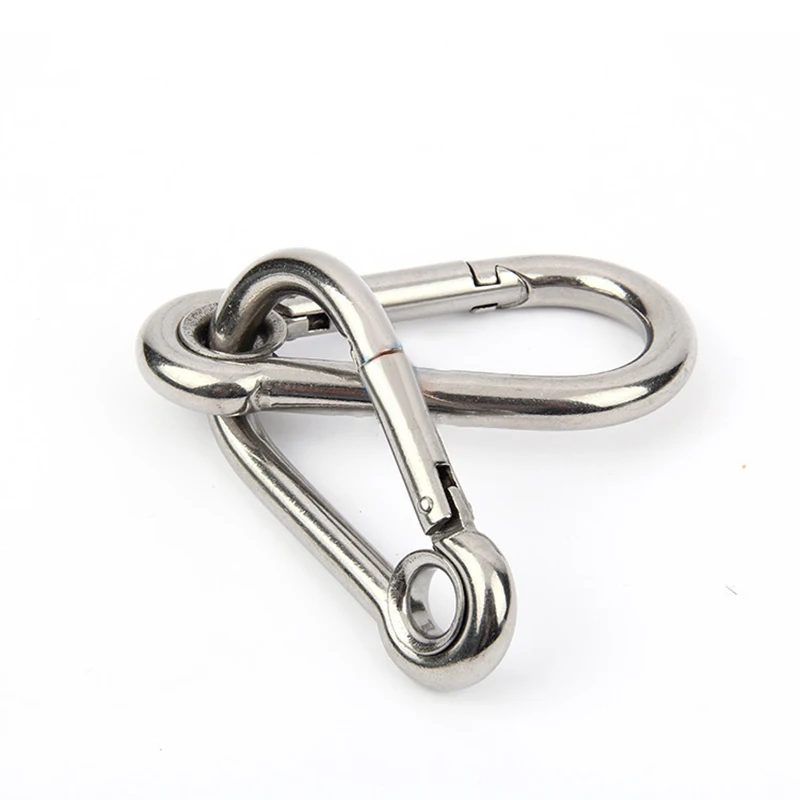 

1pcs Silver Mountaineering Caving Rock Climbing Carabiner D Shaped Safety Master Screw Lock Buckle Escalade Equipement