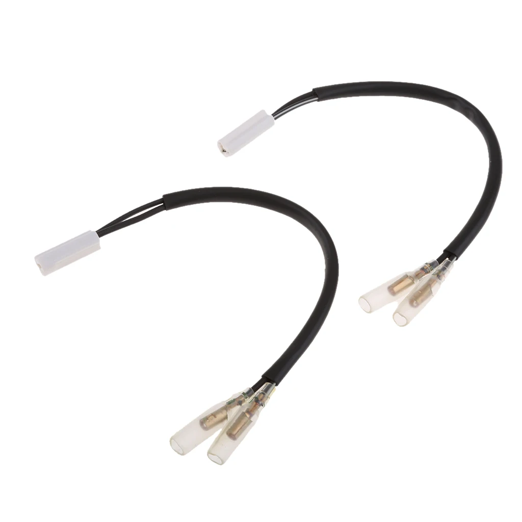 2pcs Turn Signal Wiring Adapter Plug For Yamaha R1 R6 FZ1 FZ6
