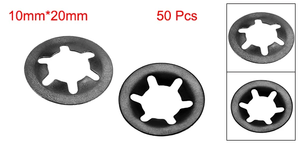 Uxcell 30-100 шт старлок шайбы M2.5-M20 с внутренними зубцами нажимаются на стопорные шайбы зажимы крепеж Ассортимент Комплект