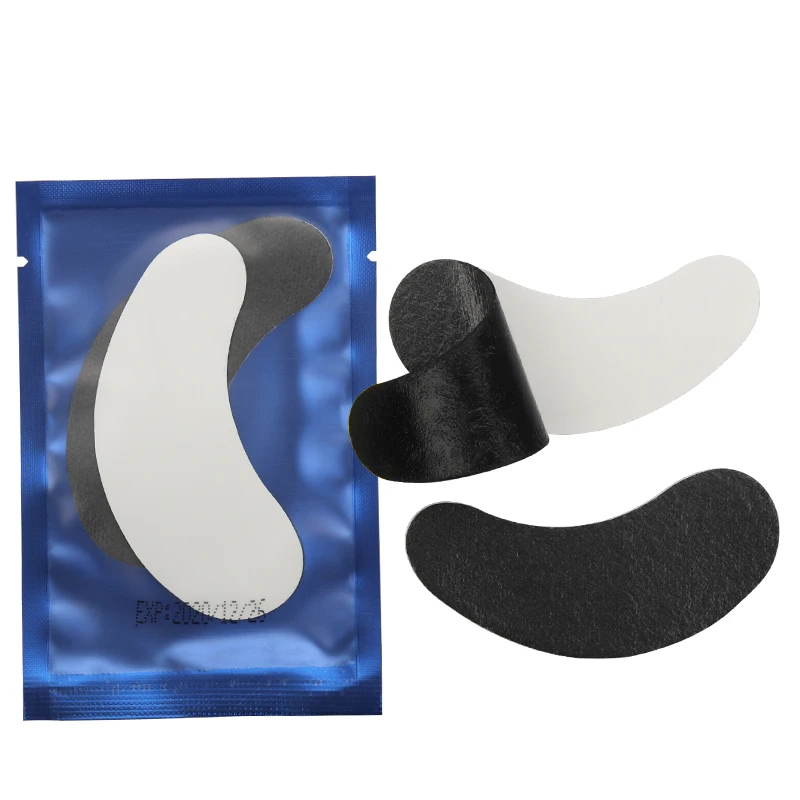 Black Film Eyes Gel Patches Eyelashes Extension Tools Pearl 50 Pairs Eye Tips Sticker Wraps Make Up Tool Under Eye Pads eyelash patch,eyelash pads,eyelash patches,eyelash accessories,eye patches,eyelash extension supplies