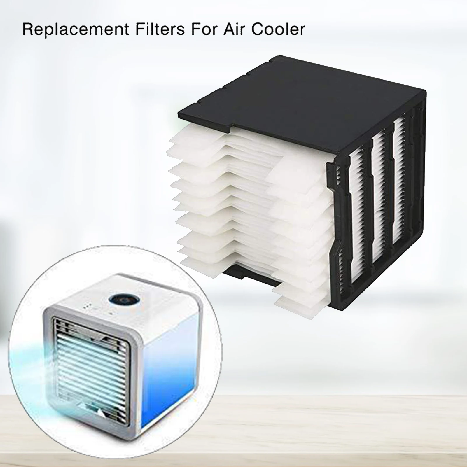 2Pcs for Arctic Air Personal Space Cooler Replacement Filte Space Cooler Replace， AccessoriesFilter for 2019 Version Portable Mini Air Conditioner Air Purifier & Humidifie Air Cooler Filter White 