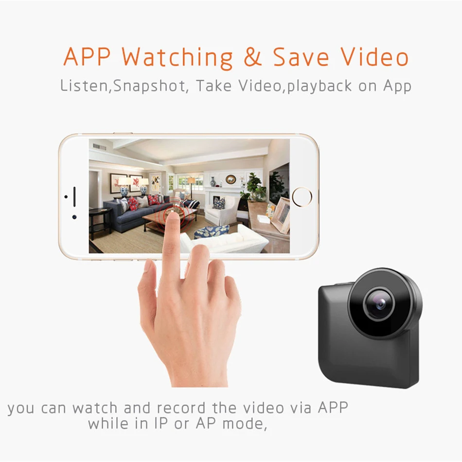  Wi Fi Micro Home Wireless Video CCTV Mini Security Surveillance with Wifi IP Camera Cam Pet Dog Cam - 4.00033E+12