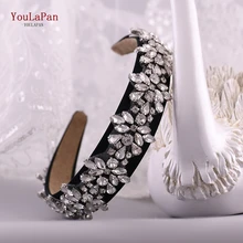 YouLaPan S269-FG, модные роскошные блестящие стразы, повязка на голову, свадебный камень, повязка на голову, женские аксессуары для волос, барокко, повязка на голову