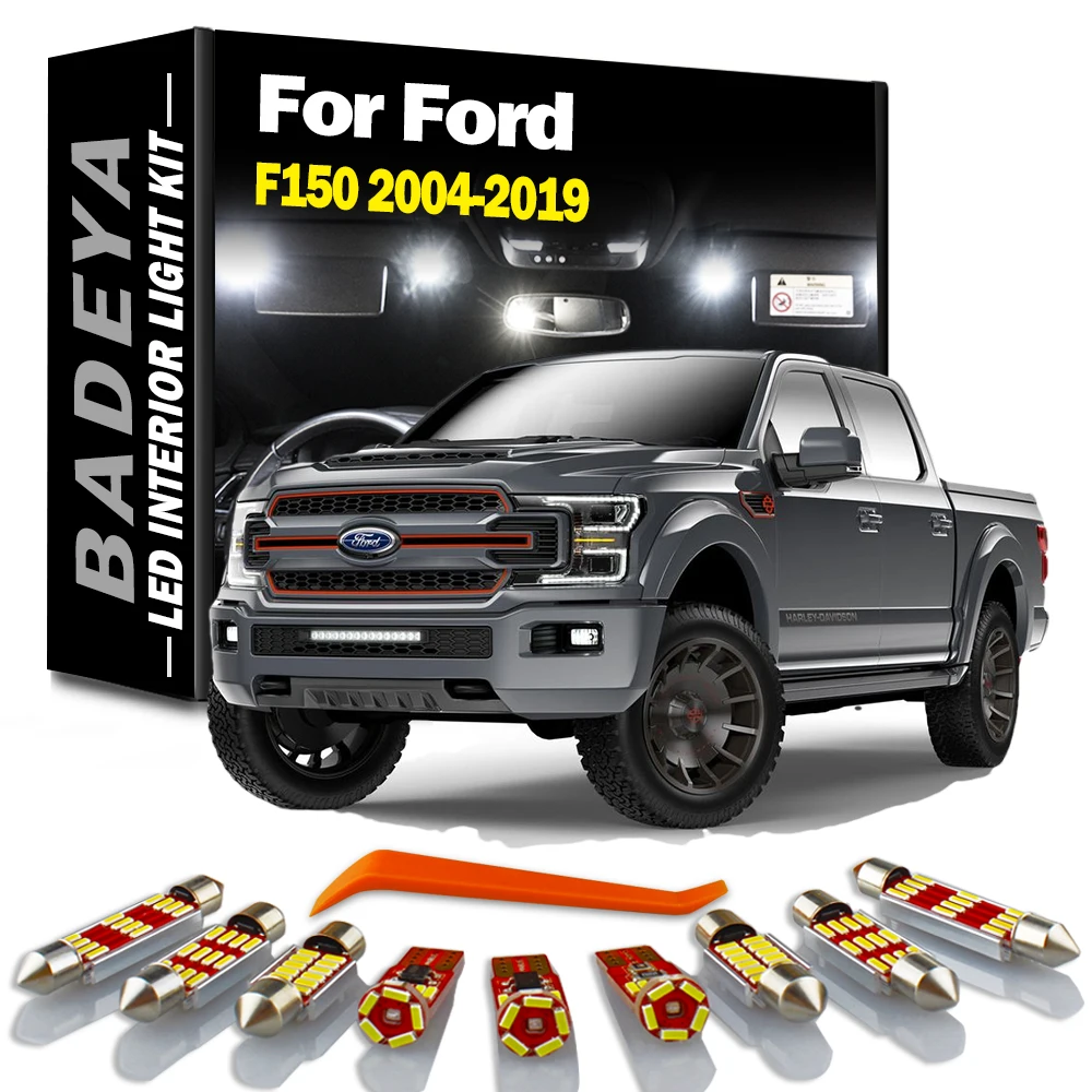 Фото Светодиодный комплект освещения BADEYA для салона автомобиля Ford F150 F-150 2004-2013 2014 2015 2016 2017 2018 2019 автомобильная светодиодная лампа Canbus без ошибок №1