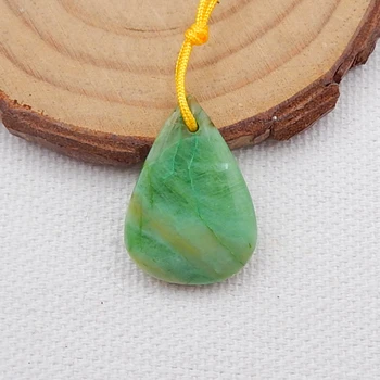 

Semiprecious stone Jewelry,Birthday Gift.Natural Chrysocolla Fashion Pendant Necklace Bead 23x16x6mm，2.7g