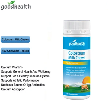 

Good Health Colostrum Chewable Strawberry/ Vanilla IgG Milk Protein Calcium Vitamins Support General well-being Immune system