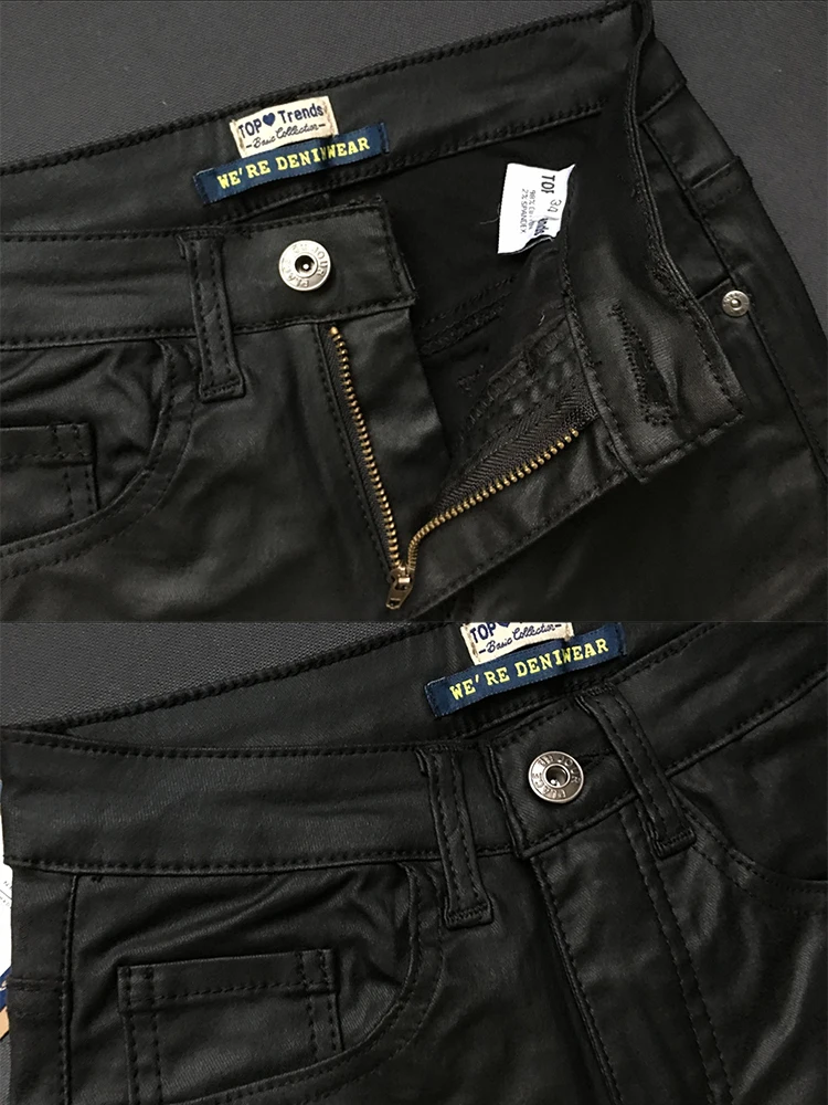 Dawer Me Женские Широкие брюки большого размера Сексуальные Обтягивающие черные Lederhosen с высокой талией из искусственной кожи женские брюки KZ004