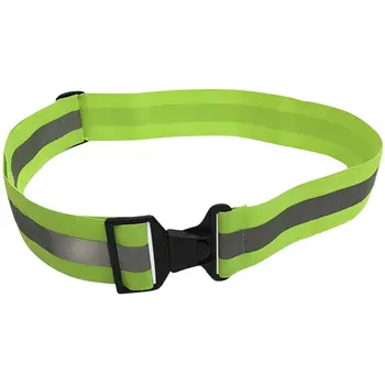 

2 PCS Fluorescent Yellow Elastic Belt Adjustable Belt Safety Reflective Belt Riding Belt Night Running Belt