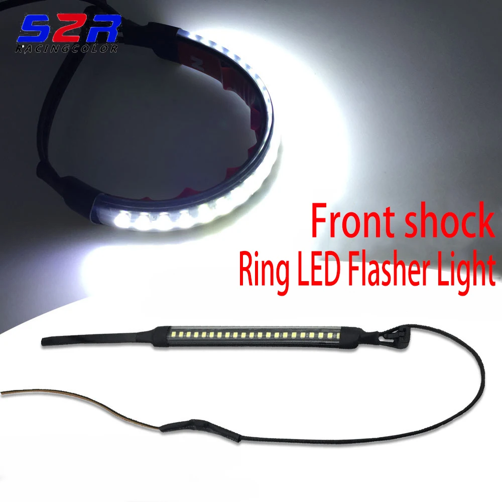 

Motorcycle Front Shock Ring Flasher Light for KTM YAMAHA YBR 125 250 Blinker Universal Turn Signal Indicator Lamp Safety Sign