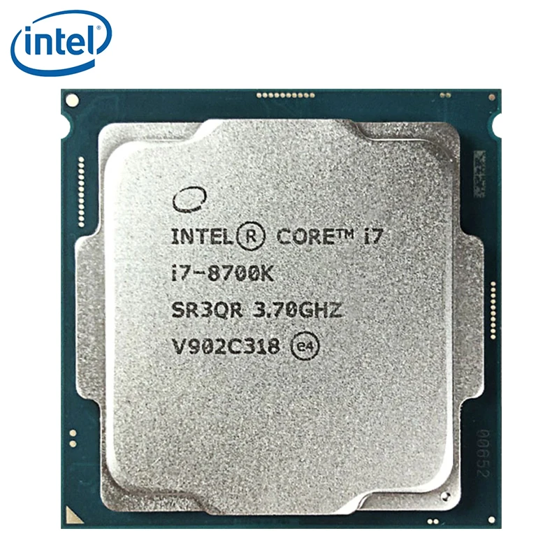 Процессор Intel Core i7-8700K i7 8700K 3 7 ГГц 6-ядерный ЦП с двенадцатью потоками 12 МБ 95 Вт LGA 1151