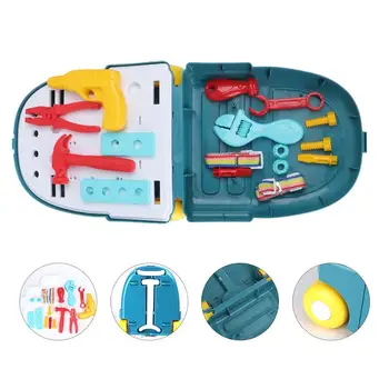 

12Pcs Children Pretend Play Role Play House Toys Imitation Rod Suitcase Simulation Make-up Toolbox Shoulder Bag Toys Kids Gift