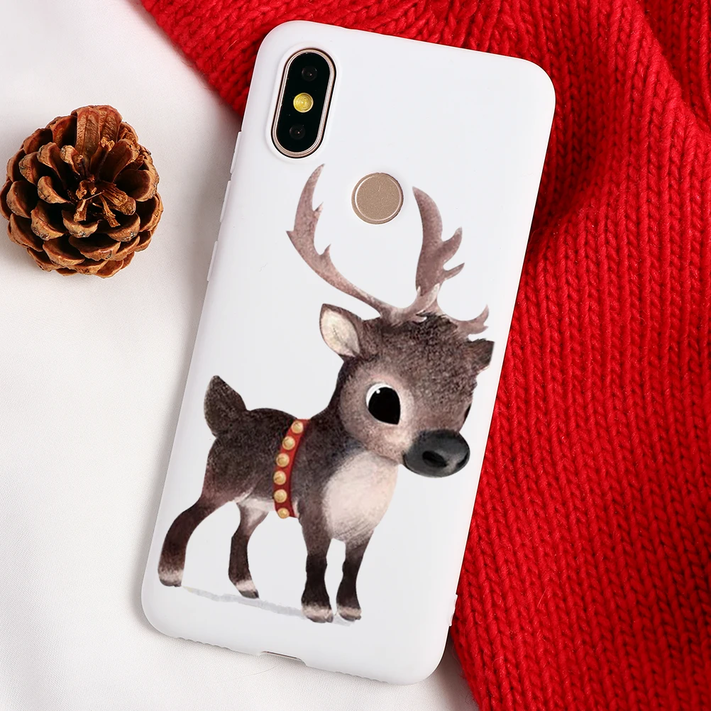 Веселый Рождественский олень мягкий TPU чехол s для Xiaomi Redmi K20 CC9e Примечание 4X5 5A, 7, 6, 8, 9, SE Pro A2 Lite A1 6X 5A 6 6A плюс S2 7A чехол