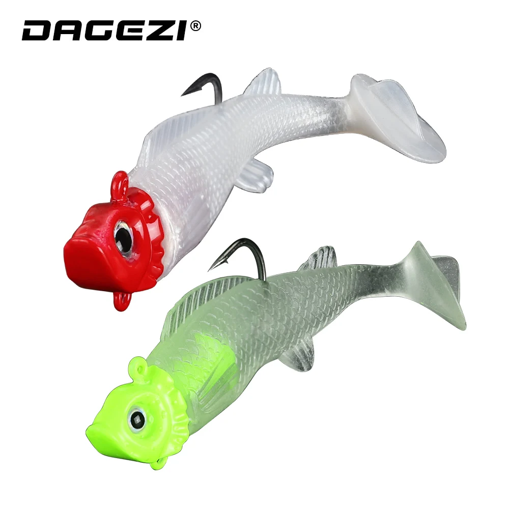 Мягкая приманка для джиггинга DAGEZI 6 см/9 г 8 5 см/15 рыбной ловли со свинцовой