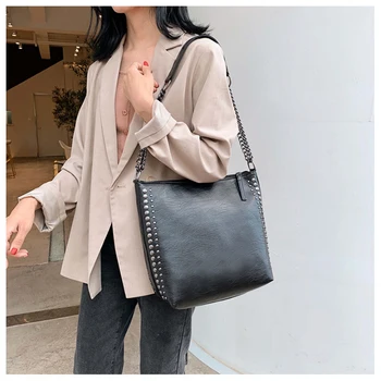 

Women Crossbody Bag Faux Leather Shoulder Bag Tote Bucket Handbag Messenger Bag