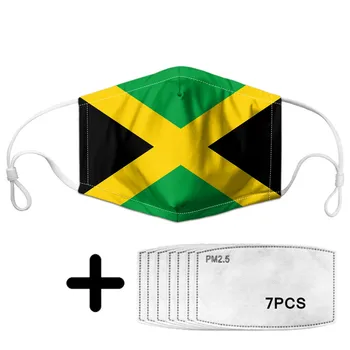 

Classic Jamaica Flag Print Women Men Protective Face Masks with National Flags Pattern Mouth Mask Dropping Mascarillas Boca 2020