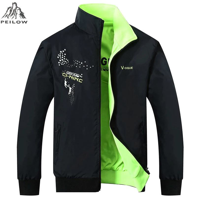 

Jacket Men Fashion Design Veste Homme Formal Double Sided Wear Suit Coat Solid Color Coat Brand Clothing L-5XL Baseball Jacket
