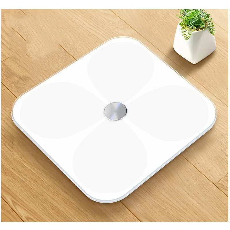 white Покрытие для тела Жир Cal светодиодный домашний Вес весы Bluetooth весы для тела светодиодный интеллектуальный электронный весы для тела Жир тест вес для здоровья - Цвет: white