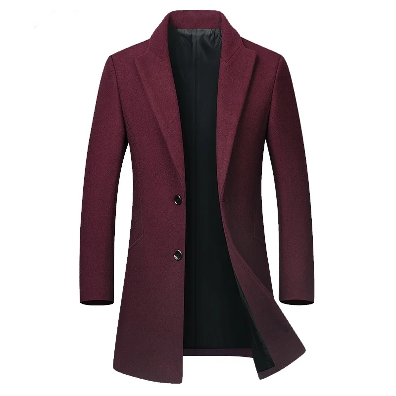 Winter Male Long Trench Coat Man Brown Warm Man Woolen Coat Korean Slim Fit Long Jacket Trench Male Casaco Masculino KK3109 Winter Male Long Trench Coat Man Brown Warm Man Woolen Coat Korean Slim Fit Long Jacket Trench Male Casaco Masculino KK3109