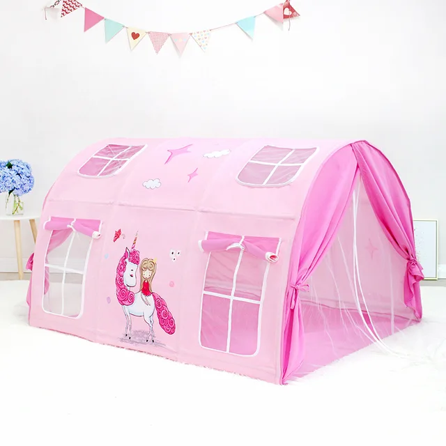 Play Unicorn Tent Toy Portable Foldable Ball Pool Pit Indoor Outdoor Simulation House Sea Castle Tent House Hut Gifts Toys Kids 1
