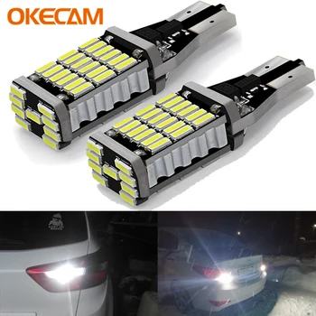 

2x W16W T15 LED Bulbs 4014 SMD Canbus OBC Error Free LED Backup Light 921 912 W16W LED Bulbs Car Reverse Lamp Xenon White DC12V