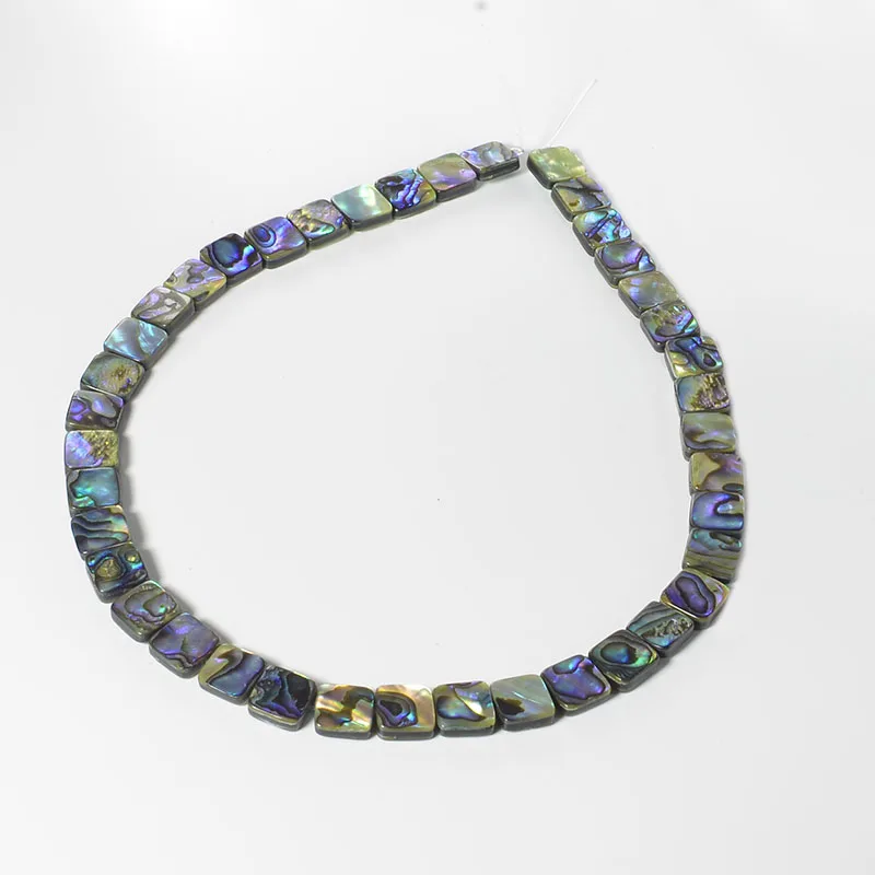 Женская 2 пряди квадратная натуральная Пауа абалона оболочка ювелирные изделия