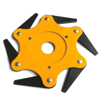 

Six-leaf Mower Garden Lawn Trimmer Head Outdoor Lawn Repair Accessories Weeding Tools Alloy Blade Mower
