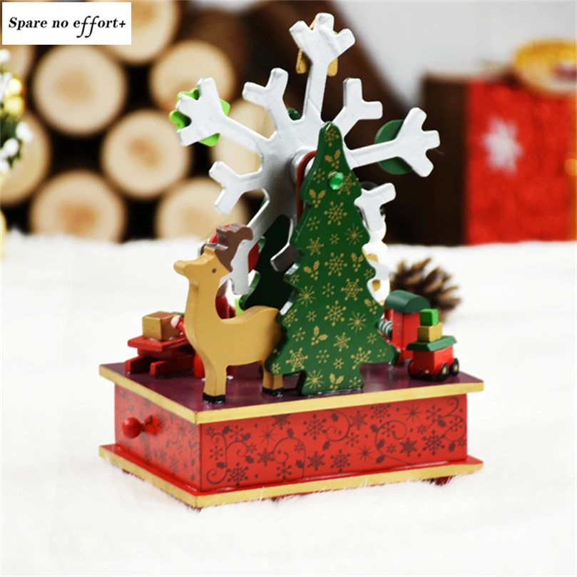 Christmas music Box Christmas Decorations for Home Kid Christmas gift adornos de navidad Birthday Party Gift Merry Christmas