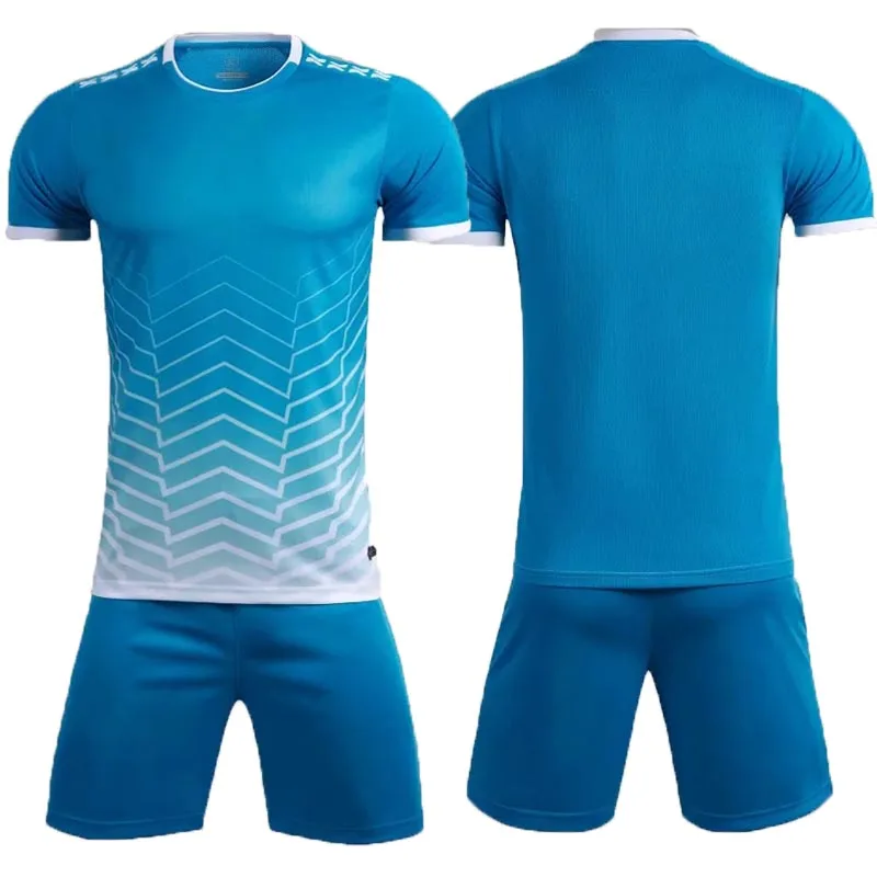 blaue fußballtrikots