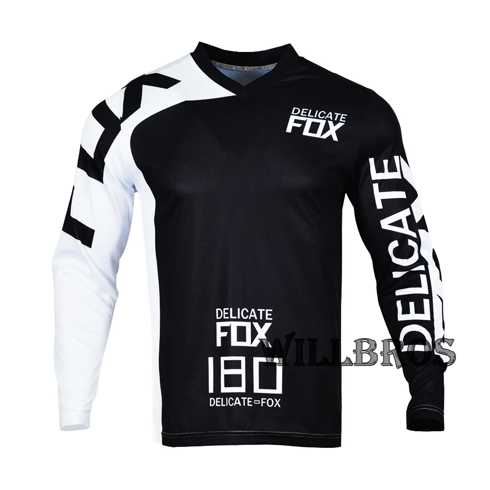 Camiseta de manga larga para Motocross para hombre, camisa de carreras de Motocross, bicicleta montaña, todoterreno, One Delicate Fox, novedad de verano, 180 - AliExpress