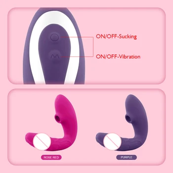 Sucking Vibrator 10 Speeds Clitoris Stimulator Vibrating Dildo for Women G-Spot Vibrator Nipple Masturbators Sex Toys for Women 5