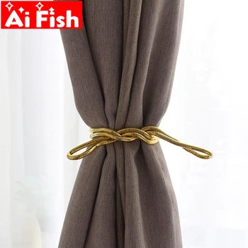 

New design curtain accessories bandages tied rope home windows curtains random twisting and changing shape buckle tieback MY464D