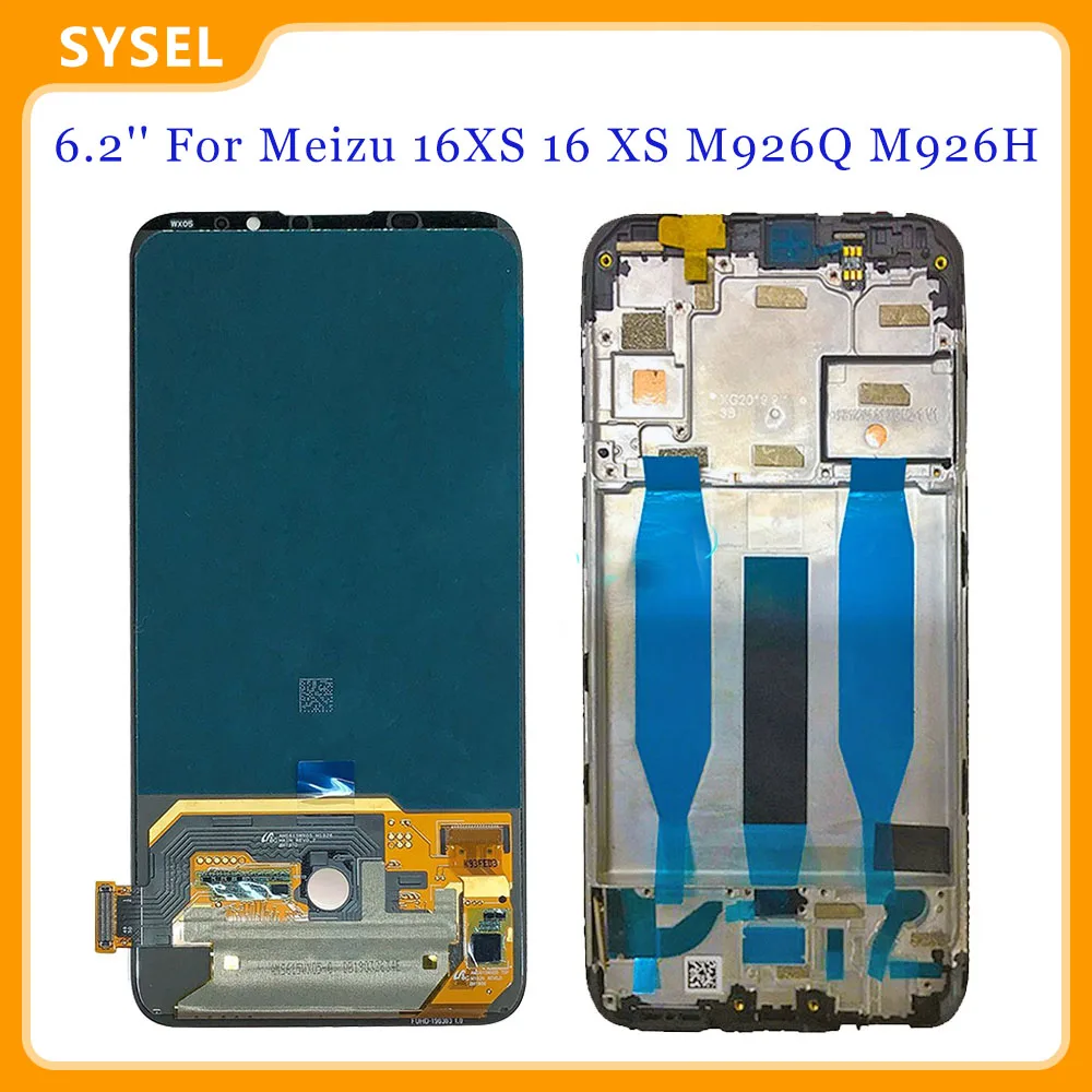 ЖК-дисплей 6 2 дюйма для Meizu 16XS 16 XS M926Q M926H M926Y сенсорный экран дигитайзер панель в