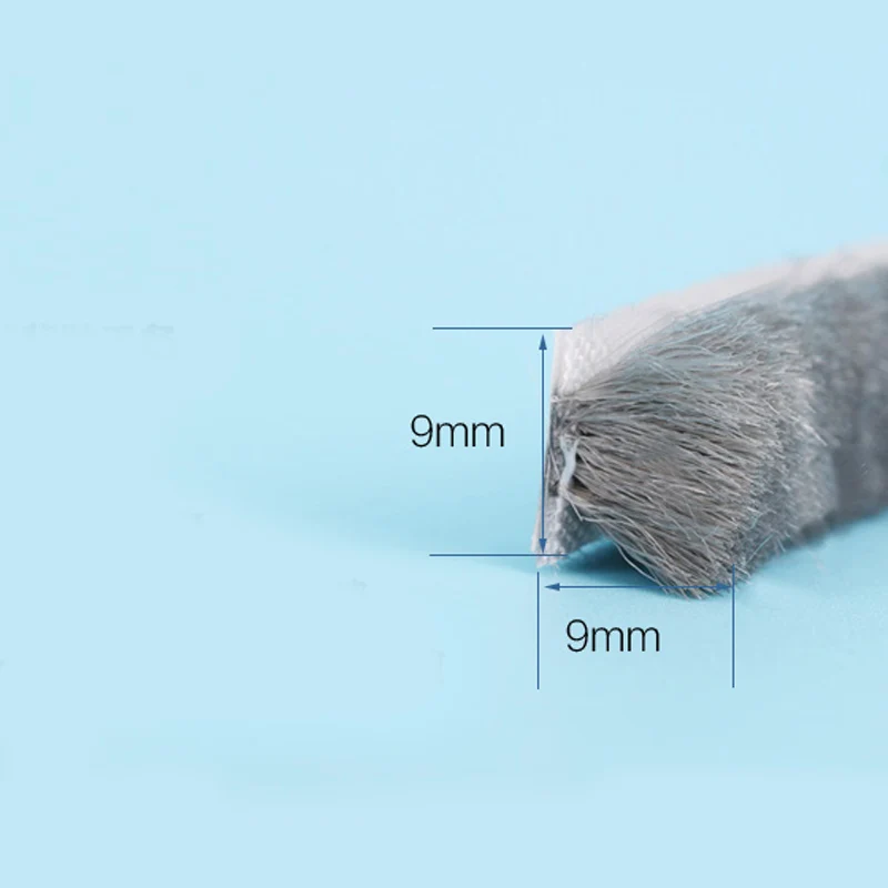 

9mm x 9mm self adhesive windproof window door draught excluder brush pile seal strip weatherstrip