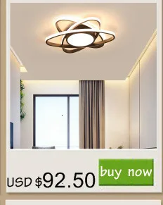 Прямоугольные современные светодиодные потолочные лампы для гостиной спальни Кабинета балкона RC затемнения черный белый алюминиевый потолочный светильник