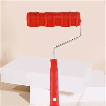 

EASY-Embossed Paint Roller Wall Brick Pattern Rubber Paint Roller for Wall Decoration Paint Roller Wall Decor Brush Kids Play To